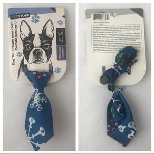 NWT Dog Tie - Blue Pattern